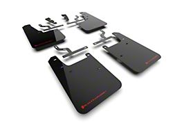 Rally Armor UR Mud Flaps with Red Logo; Front and Rear (22-26 Tundra)