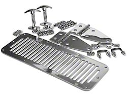 Complete Hood Kit; Stainless Steel (78-95 Jeep CJ5, CJ7 & Wrangler YJ)