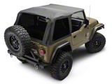 Frameless Soft Top Kit, Black Diamond w/ Tinted Windows (97-06 Jeep Wrangler TJ)