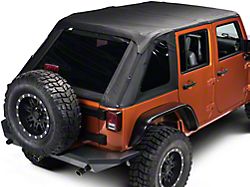 Frameless Trail Soft Top; Black Diamond (07-18 Jeep Wrangler JK 4-Door)