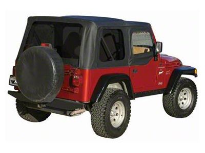 Premium Replacement Soft Top with Tinted Windows; Black Diamond (97-06 Jeep Wrangler TJ w/ Half Doors, Excluding Unlimited)