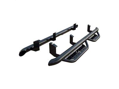 Ranch Hand Legend Series Cab Length Side Step Bars; Gloss Black (22-25 Tundra Double)