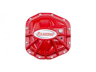 Rancho rockGEAR Dana 44 Rear Differential Cover; Red (20-25 Jeep Gladiator JT)