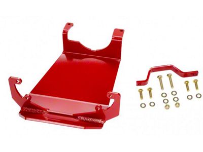 Rancho rockGEAR Dana 44 Rear Differential Skid Plate; Red (18-25 Jeep Wrangler JL)