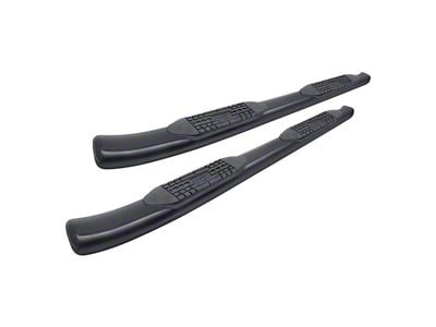 Raptor Series 4-Inch OE Style Curved Oval Side Step Bars; Black (16-24 Titan XD Crew Cab)