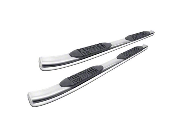 4 Inch Crew In Raptor Series Titan XD 4-Inch OE Style Curved Oval Side Step Bars ...