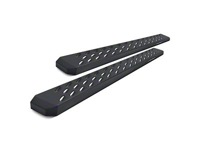 Raptor Series 6.50-Inch Sawtooth Slide Track Running Boards; Black Textured (16-24 Titan XD Crew Cab)