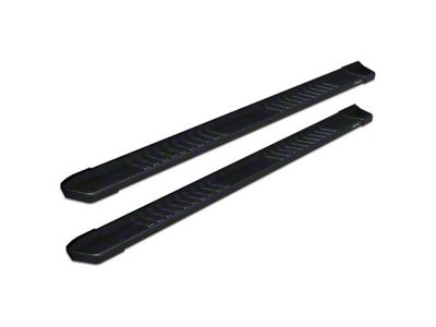 Raptor Series 6-Inch OEM Style Slide Track Running Boards; Black Textured (22-25 Tundra CrewMax)