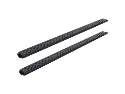 Raptor Series 6.50-Inch Sawtooth Slide Track Running Boards; Black Textured (22-25 Tundra Double Cab)
