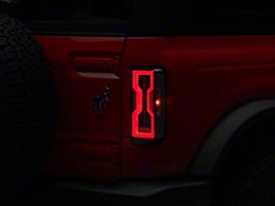 Raxiom Axial Series LED Tail Lights; Black Housing; Clear Lens (21-25 Bronco w/ Factory Halogen Tail Lights)