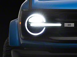 Raxiom LDS Series LED Headlights; Black Housing; Clear Lens (21-26 Bronco)