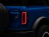 Raxiom Sequential LED Tail Lights; Black Housing; Smoked Lens (21-25 Bronco w/ Factory Halogen Tail Lights)