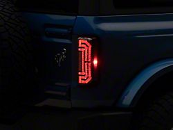 Raxiom LED Tail Lights; Black Housing; Clear Lens (21-25 Bronco w/ Factory Halogen Tail Lights)