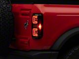 Raxiom LED Tail Lights; Black Housing; Clear Lens (21-26 Bronco w/ Factory Halogen Tail Lights)