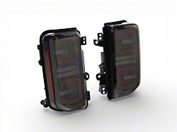 Raxiom LED Tail Lights; Black Housing; Clear Lens (21-26 Bronco w/ Factory Halogen Tail Lights)