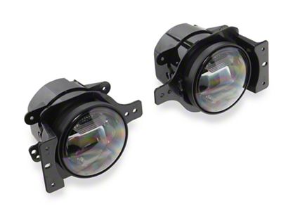 Raxiom Axial Series LED Angel Eye Fog Lights; Amber and White (20-25 Jeep Gladiator JT)