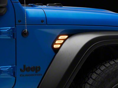 Raxiom Axial Series LED Fender Lights with Turn Signal Function (20-25 Jeep Gladiator JT)