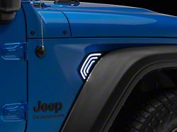 Raxiom Axial Series Sequential LED Fender Vent Sidemarker; Smoke (20-25 Jeep Gladiator JT)