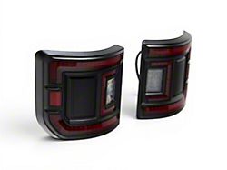 Raxiom Super Slim LED Tail Lights; Black Housing; Red Lens (20-26 Jeep Gladiator JT w/ Factory Halogen Tail Lights)