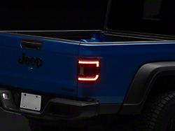 Raxiom Super Slim LED Tail Lights; Black Housing; Red Lens (20-26 Jeep Gladiator JT w/ Factory Halogen Tail Lights)