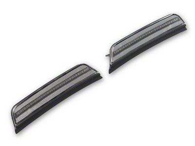 Raxiom LED Front Side Marker Lights; Clear Lens; Amber LED (22-25 Jeep Grand Cherokee WK2)