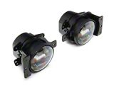 Raxiom Axial Series LED Angel Eye Fog Lights; Yellow/White Switchback LED (18-26 Jeep Wrangler JL)
