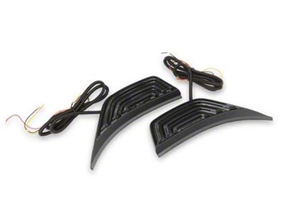Raxiom Axial Series LED Fender Vent Sidemarker; Smoked (18-25 Jeep Wrangler JL)
