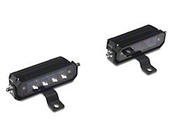 Raxiom Cowl Mounted LED Light Kit with Brackets; White LED; Clear Lens (18-26 Jeep Wrangler JL, Excluding Rubicon 392)