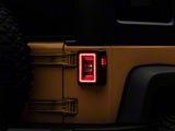 Raxiom JL Style LED Tail Lights; Black Housing; Red Lens (07-18 Jeep Wrangler JK)