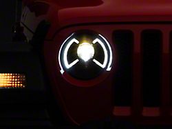 Raxiom LED Projector Headlights; Black Housing; Clear Lens (18-25 Jeep Wrangler JL)