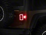 Raxiom LED Tail Lights; Black Housing; Clear Lens (87-06 Jeep Wrangler YJ & TJ)