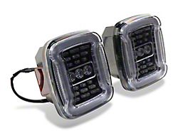 Raxiom LED Tail Lights; Black Housing; Clear Lens (87-06 Jeep Wrangler YJ & TJ)