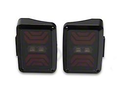Raxiom LED Tail Lights; Black Housing; Smoked Lens (07-18 Jeep Wrangler JK)