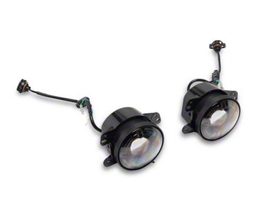 Raxiom V2 LED Switchback Fog Lights with Amber Turn Signal and Halo Rings (07-18 Jeep Wrangler JK)