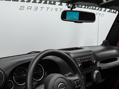 Auto-Dimming 3.50-Inch Rearview Mirror with Backup Camera (07-18 Jeep Wrangler JK)