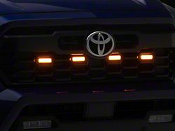 Raxiom Amber LED Grille Light; Smoked Lens (24-26 Tacoma Pre Runner, TRD Off-Road, TRD Sport)