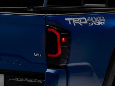 Raxiom Axial Series LED Tail Lights; Black Housing; Smoked Lens (16-23 Tacoma)