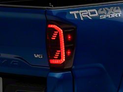 Raxiom LED Tail Lights; Black Housing; Clear Lens (16-23 Tacoma)