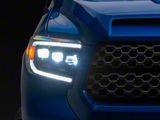Raxiom CXR Series LED Headlights; Black Housing; Clear Lens (14-21 Tundra)