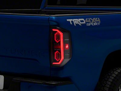 Raxiom LED Ring Tail Lights; Black Housing; Clear Lens (14-21 Tundra)
