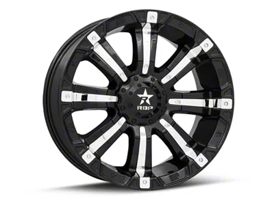RBP 94R Black with Chrome Inserts 6-Lug Wheel; 20x10; 10mm Offset (22-25 Bronco Raptor)