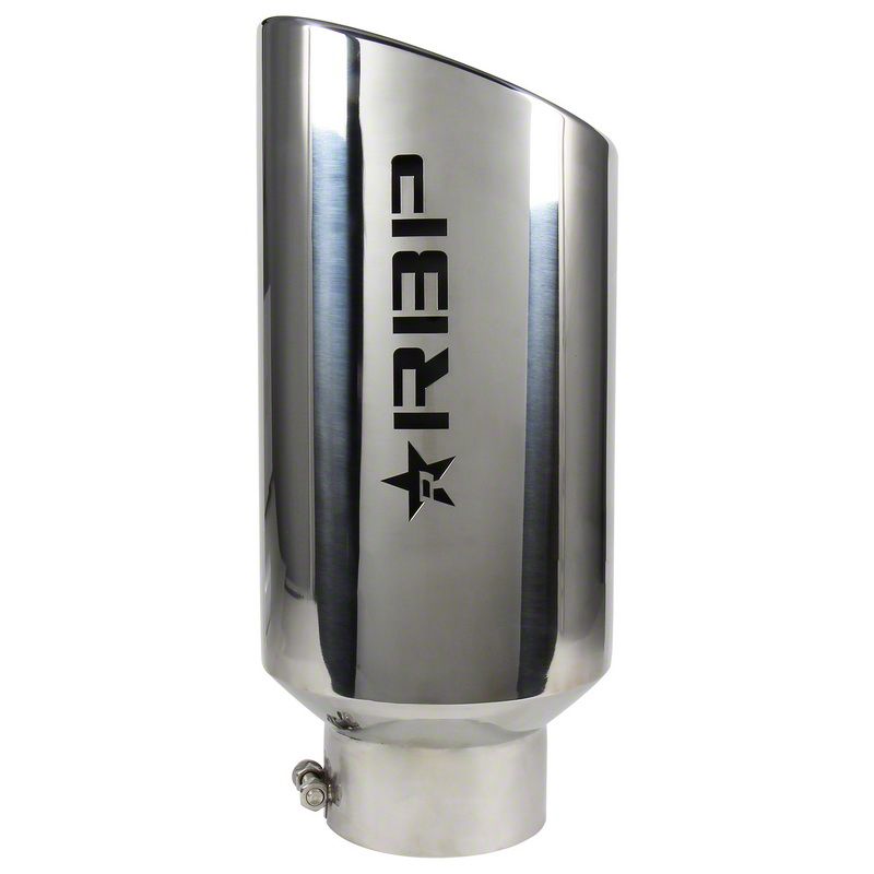 RBP Jeep Wrangler 8-Inch Polished Stainless Steel Exhaust Tip; 5-Inch ...