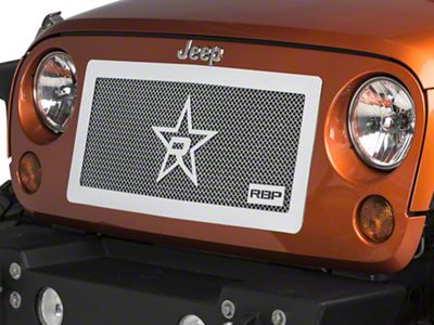 RBP RL Series Smooth Frame Grille; Chrome (07-18 Jeep Wrangler JK)