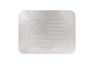 Reaper Off-Road American Flag Tailgate Cover Plate; Raw (07-18 Jeep Wrangler JK)