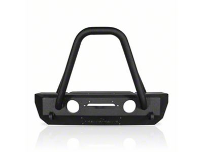Reaper Off-Road Gravestone F3 Stubby Front Bumper; Textured Black (07-18 Jeep Wrangler JK)