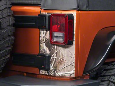 SEC10 Rear Corner Decal; Real Tree (07-25 Jeep Wrangler JK & JL)
