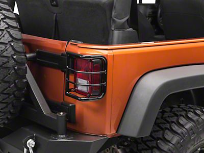 Xprite "Grille" Logo Rear Taillight Guard Cover For 2007-2018 Jeep Wrangler JK E - Foto 9