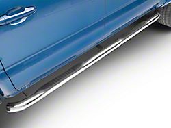 RedRock 3-Inch Side Step Bars; Stainless Steel (05-23 Tacoma Double Cab)