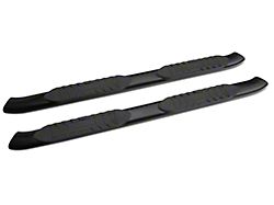 RedRock 5-Inch Oval Bent End Side Step Bars; Black (05-23 Tacoma Access Cab)