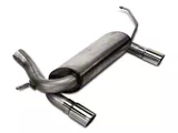 RedRock Dual Outlet Axle-Back Exhaust with Polished Tips (07-18 Jeep Wrangler JK)
